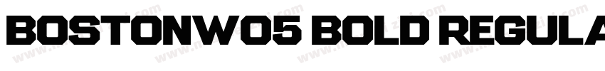 BostonW05 Bold Regular字体转换